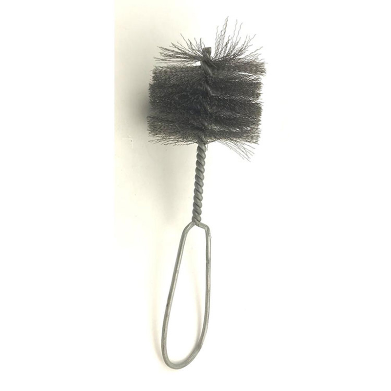 Bor Lubang Pipe Tube Cleaning Brush karo Steel Ring